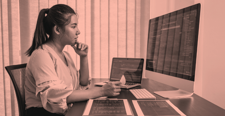 A freelancer looking for web development freelance jobs online.