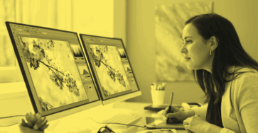 A designer using the best Figma alternatives.